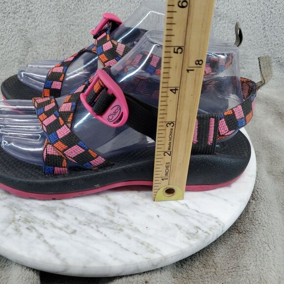 Chaco Shoes Girls Size 6 Pink Synthetic Z/1 Eco Tread Sandals - Picture 2 of 11